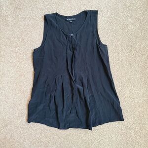 Madewell Broadway & Broome Silk Keyhole Babydoll Sleeveless Tank Top XS